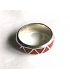 Bague Corail et argent