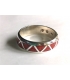 Bague Corail et argent
