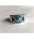 Bague Turquoise et Lapis Lazuli et argent