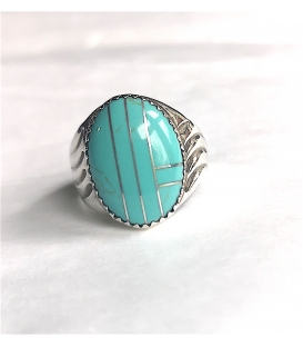 Bague zuni turquoise