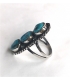 Bague  et ses 3 turquoises