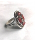 Bague marguerite corail