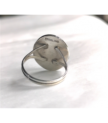 Bague marguerite corail