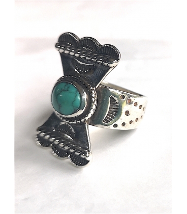Bague papillon et sa turquoise
