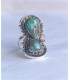 Bague et ses deux turquoises