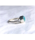 Bague petite turquoise ovale