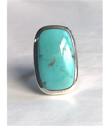 Bague turquoise rectangle