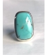 Bague turquoise rectangle