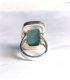Bague turquoise rectangle