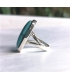 Bague turquoise rectangle