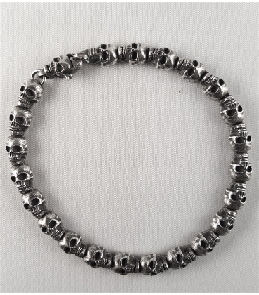 Bracelet multi tête de mort