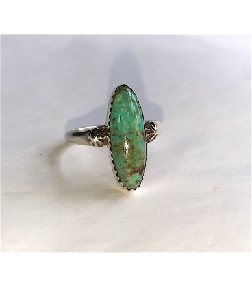 Bague turquoise verte