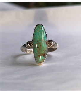 Bague turquoise verte