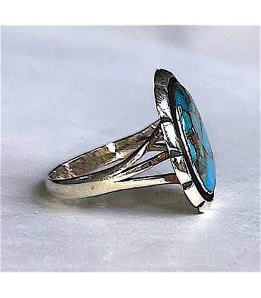 Bague turquoise foncée
