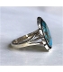 Bague turquoise foncée