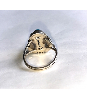 Bague Navajo turquoise triangle