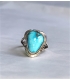 Bague Navajo turquoise triangle