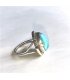 Bague Navajo turquoise triangle
