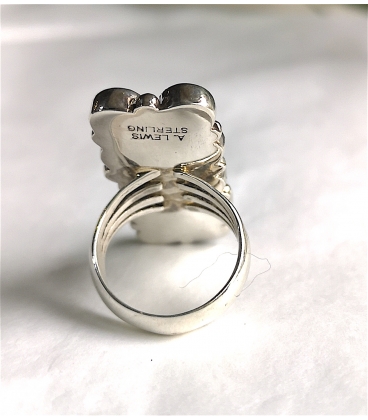 Bague longue et ses 10 turquoises