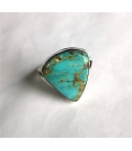 Bague triangle et sa turquoise