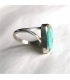 Bague triangle et sa turquoise