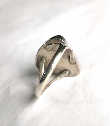 Bague triangle et sa turquoise