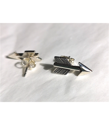 Boucles d'oreilles flèches argent