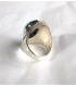 Bague avec turquoise ovale