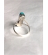 Bague avec deux turquoises