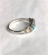Bague navajo avec 6 petites turquoises