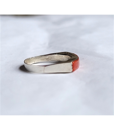 Bague anneau Corail