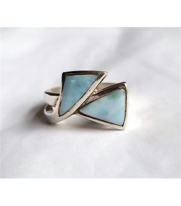 Bague pierre Larimar