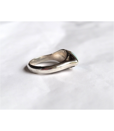 Bague en pierre Larimar