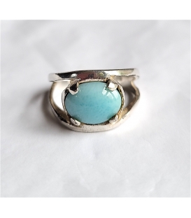 bague en pierre Larimar