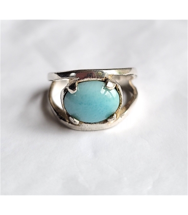 bague en pierre Larimar