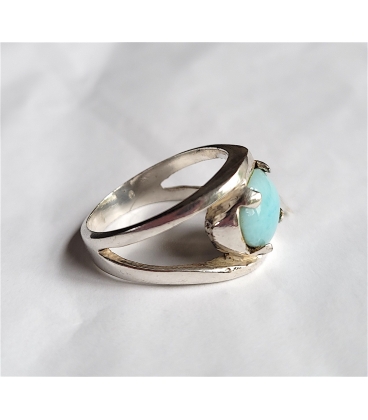 bague en pierre Larimar