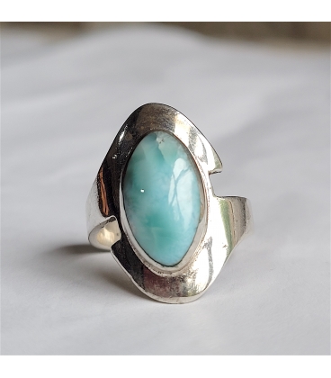 bague en pierre Larimar