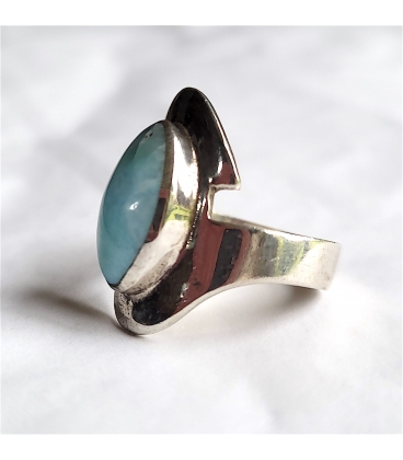 bague en pierre Larimar