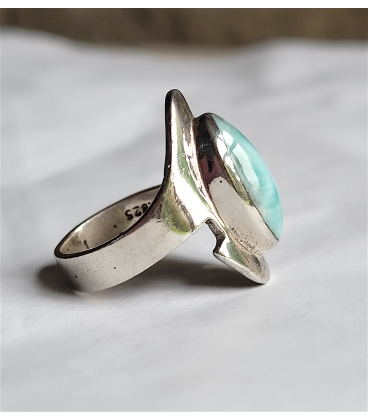 bague en pierre Larimar