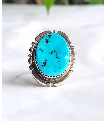bague Navajo turquoise