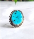 bague Navajo turquoise