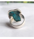 Bague turquoise brute