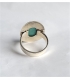 Bague ovale turquoise clair