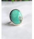Bague ovale turquoise clair