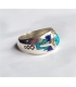 Bague anneau turquoise/Lapis Lazuli