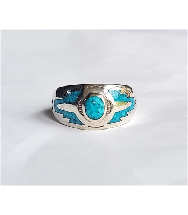Bague anneau turquoise