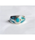 Bague anneau turquoise
