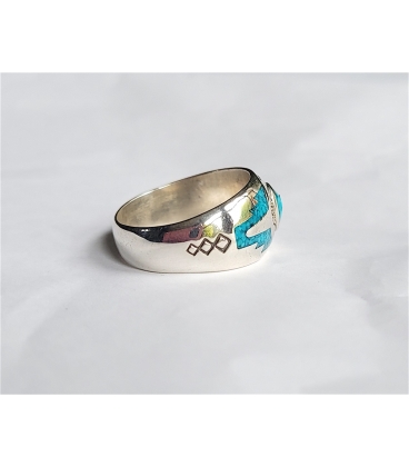 Bague anneau turquoise