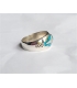 Bague anneau turquoise