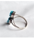 bague deux turquoises